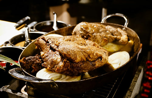 Arm roast, braised
