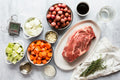 Chuck roast with pot roast vegetables